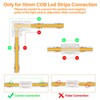 Cob LED Strip Connector 2-Pin 10 mm LED Strip Corner