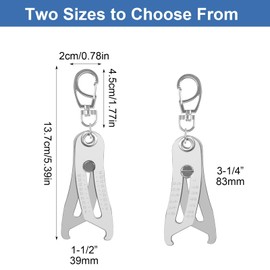Portable Precise Thread Size Tester with Key Ring Thread Tester Thread Size Tester Tool for Precise Measurements Quick Hand Measuring Tool for Nuts and Screws in Inches and Metric