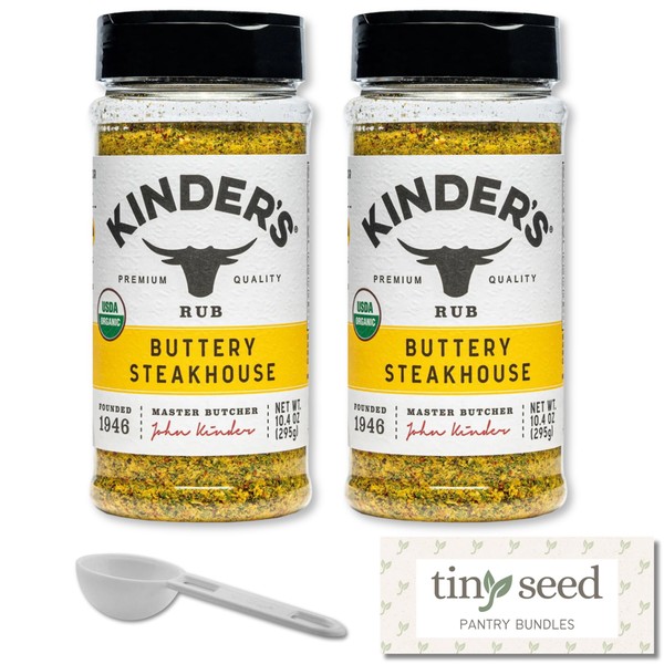 2-Pack Value-Size Kinder's Organic Buttery Steakhouse Seasoning (10.4 oz /