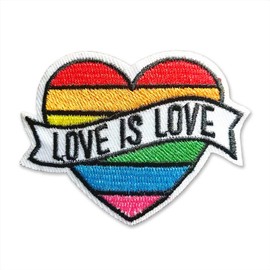 BPA -Free Sew-On Patches - Iron-On Patches for Sew-On - 'Love is Love'