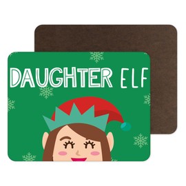 Funny Novelty Christmas Placemats | Place Mat Food Table Mat Dinnerware | Daughter Elf | Funny Joke Table Accessory | PM14