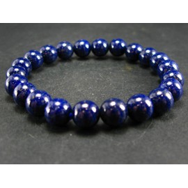 Lapis Lazuli Lazurite Bracelet - 7"- 8mm Round Beads