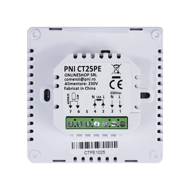 Built-in Intelligent Thermostat PNI CT25PE WiFi Internet Control Electric Underfloor