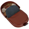 Oakridge Leather Mens Two Tone Coin Tray - Cognac/Black