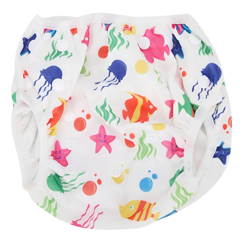 Pañal De Natación Para Bebé Estampado Floral De Dibujos
