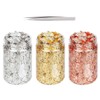 45g Foil Flakes, BetterJonny 3 Bottles Gold Leaf Flakes Gold