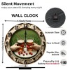 Stable MDF 25x25cm Wood Wall Clock Made from High-Density Materialsheet