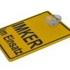 Suction Cup Sign IMKER in Use 100 x 120 mm