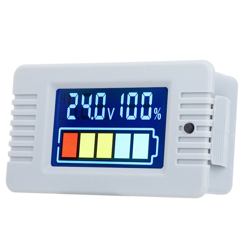 Battery Capacity Indicator LCD Digital Display Voltmeter Power Tester 0~100V