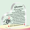 WTOPP Grandad Gifts Heart-Shaped Acrylic Plaque Gifts For Grandad Grandad