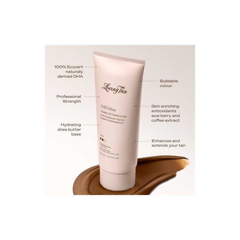 Loving Tan Deluxe Gradual Tan, Dark - Natural looking Self