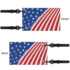 Mintulipy 6" x 9" American Flag Golf Cart Flags, Waterproof Golf Cart Flags for Golf Cart, Boat, Bike, Golf Flag with Elastic Strap Bracket, Boat Flag Bicycle Banner Flag