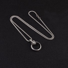 HAISENGO Eyeglass Holder Ring for Women Man Glasses Holder Strap Chain Eye Glass Holder Necklace Stainless Steel Eyeglass Loop Holder Reading Glasses Holder Sunglasses (ring)