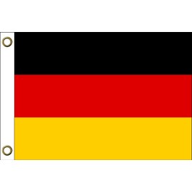 Germany flag, 150 cm x 90 cm / 90 x 150 cm, weatherproof and durable, polyester with two eyelets