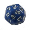 Blue Opaque Dice Triantakohedron 30 Sided 33mm Jumbo Spindown Counter