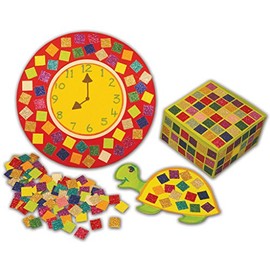 Springboard Pre-Cut Coloured Glitter Mosaic Squares - Mosaic Kits for Children - Arts and Crafts for Kids - Assorted Colours - 1 x 1 cm Paper Squares - Pack of 4000