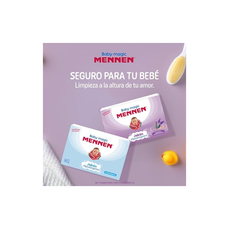 Mennen Jabón para Bebé Baby Magic Lavanda y Extracto de