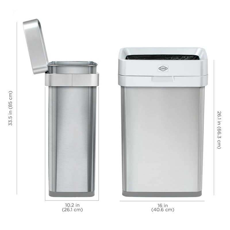 Clorox 13 Gallon Trash Can - 50L Slim Open Top