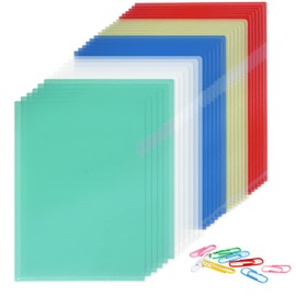 DY.2ten Clear Holder, A4 Color, 30 Sheets (5 Colors x 6 Sheets), Clear File, 0.06 inch (0.16 mm) Thick, Transparent File Case, Document Organization, Document Storage, Document Protection, Thin,