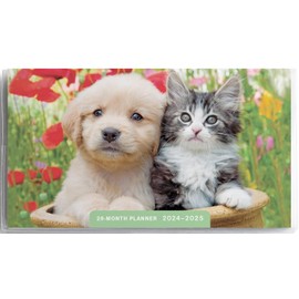 DaySpring - Puppy and Kitten 2024 – 2025 Planner - 28-Month - 2 Year Pocket Calendar (U0280)