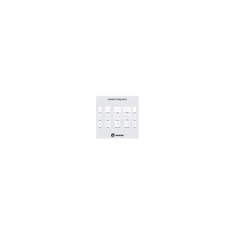 AMERTAC WESTEK 901TTTL Toggle Traditional Oak Wood Wallplate, No Size,