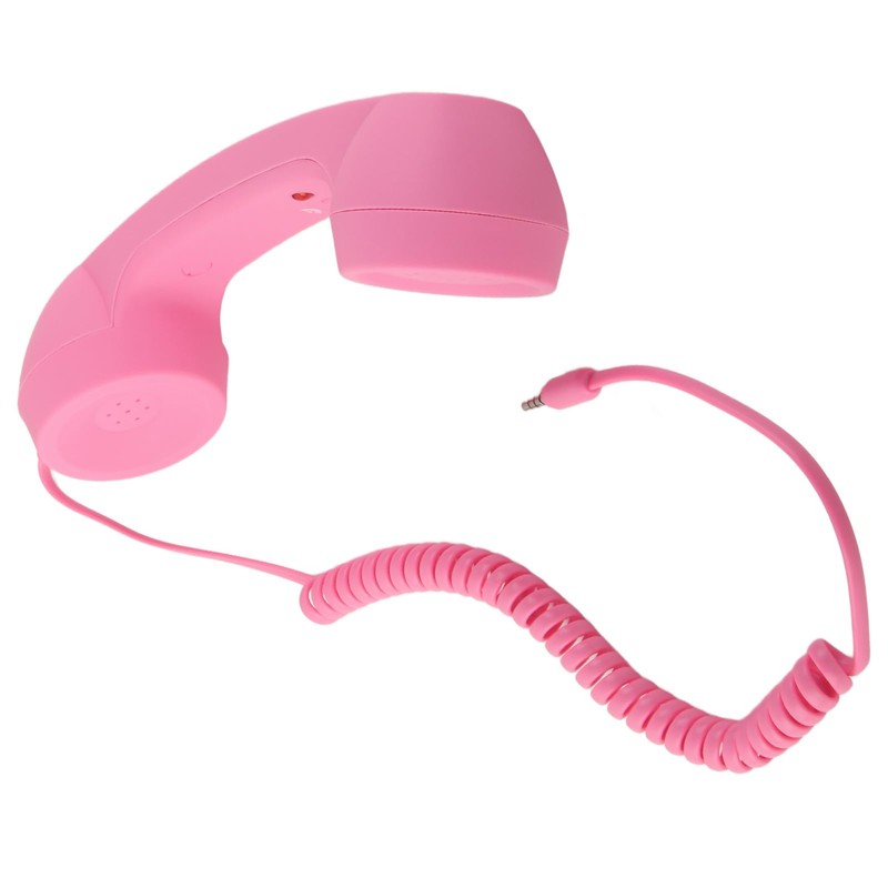 GOWENIC Retro Telephone Headset, Vintage Handset with Microphone, Adjustable Volume,
