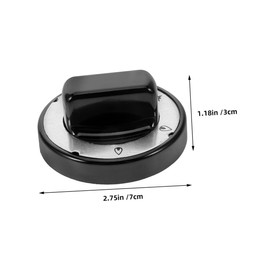 OSALADI Ergonomic Gas Burner Knobs 2pcs Replacement Stove Knobs for Commercial Cooktops Heat Resistant Abs