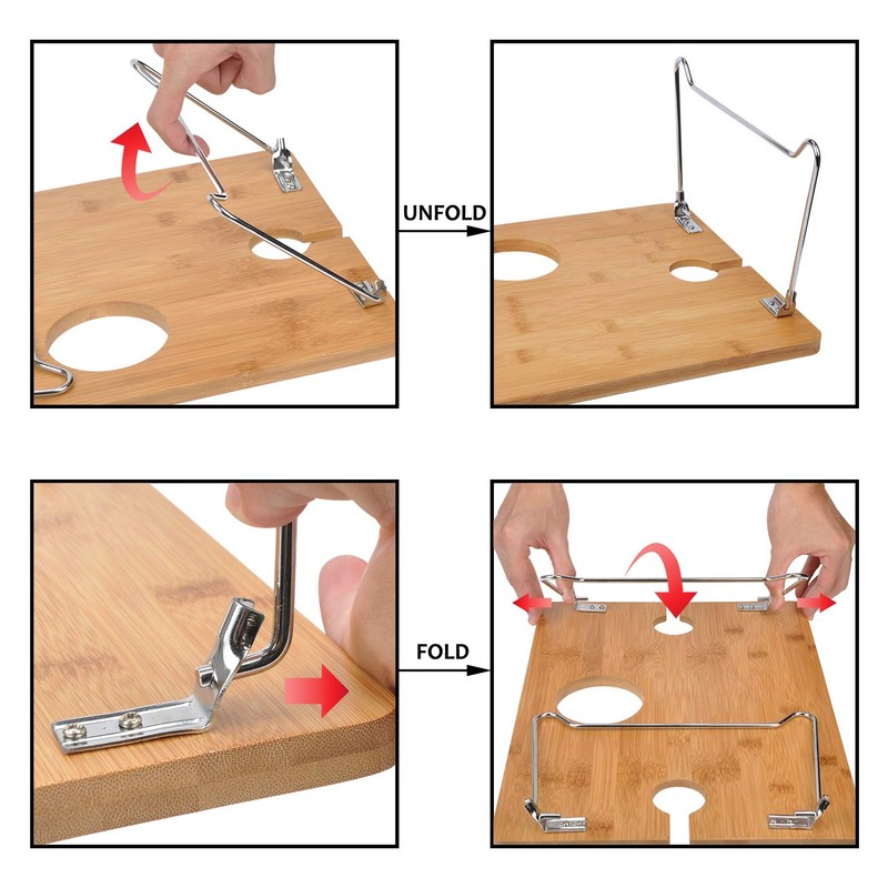 Tirrinia Portable Wine Picnic Table, Ideal Wine Gift for Women