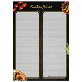 PRICARO Pizza Toscana Shopping List A6 Pack of 5