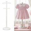 Baby Clothes Display Stand Wooden Baby Shower Clothes Rack, White