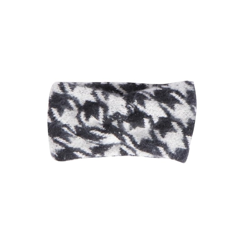 PIECES PCPYRON STRAIGHT HEADBAND BOX BC, Black/pattern: checks-cloud dancer