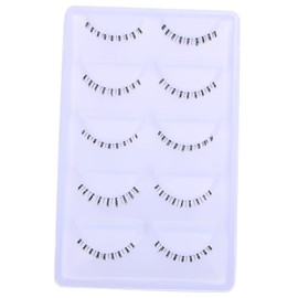 OATIPHO 10Pairs Natural Bottom Lashes Artificial Eyelashes with Transparent Stems for Women Easy Application for Daily Use for Parties Special Occasions