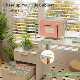 EcoStash Wheat Straw Expanding Hanging File Folders,7-Pocket Accordion Organizer with 1.2" Expansion, Large-Capacity Letter Size for Filing Cabinet, 100% BPA Free, 3-Pack (Pink, Blue, Purple)