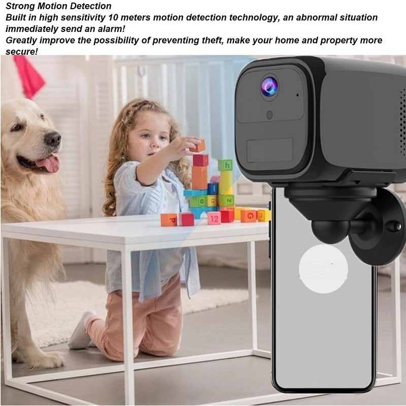 WiFi Camera 1080P HD Remote Surveillance Night Vision Wide Angle