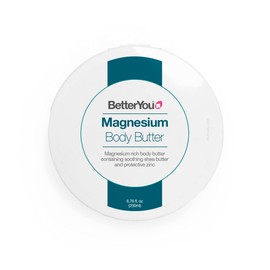 BetterYou Magnesium Body Butter - Incredibly Nourishing and Hydrating Formula - Perfect for Dry Areas - Leaves Your Skin Remarkably Supple and Radiant - Absorbs Quickly to Restore Moisture - 6.7 oz