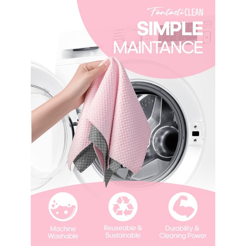 Fantasticlean Large Tear-Away Microfiber Cleaning Cloth Roll - 18'' by