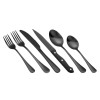 48-Piece Black Stainless Steel Flatware Set Food-Grade 8 Steak Knives