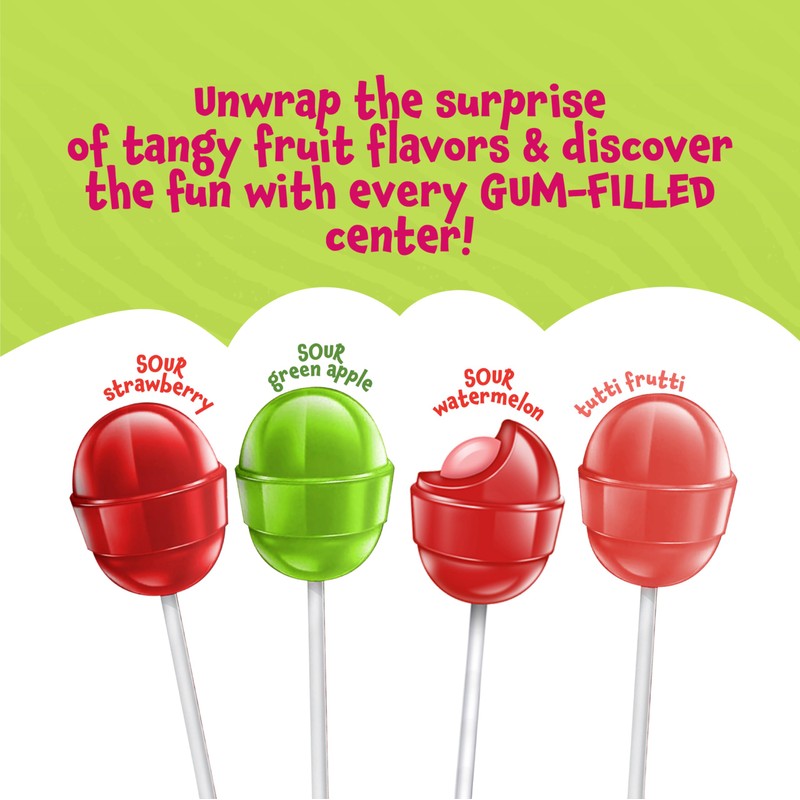 Fruit Lollipops - 6 Pound Bulk Box (About 108 Count)