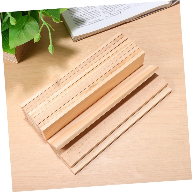 TOPERFUN Pack of 12 Unfinished Wooden Boards, 20 x 4