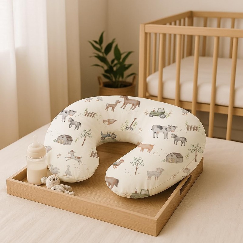 Nursing Pillow Covers 2 Pack, Breastfeeding Pillow Slipcovers Soft and