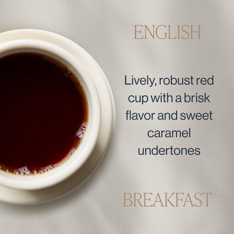 Rishi Tea English Breakfast Tea - Organic Sachet Tea Bags,