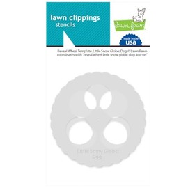 Lawn Fawn LF3273 Reveal Wheel Templates: Little Snow Globe: Dog Templates