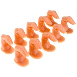 Create idea Nail Art Practice Fingers Training Finger Model Manicure Display Tips Fake Nails for Acrylic Fibreglass Soak Off Gel Nails 10pcs/set
