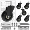 Creeper Caster Wheels Set of 6 Roller Blade Swivel Casters