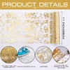 tiosggd Gold Table Runner 11'' x 192'', Sequin Glitter Metallic