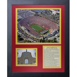 Legends Never Die "USC Memorial Coliseum Framed Photo Collage, 11 x 14-Inch, (12229U)