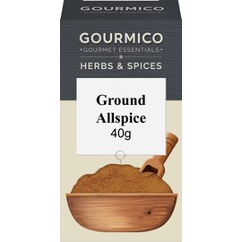 GOURMICO Ground Allspice, Ideal to Spice Up Meats, Sausages, Stews, Soups & Gravy or Partnered with Meat and Fish Marinades. Suitable for Vegetarians and Vegans, 40g Pack