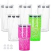 25pcs 18oz Plastic Double Wall Pre Drilled Snow Globe Car