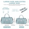 Travel Duffel Bag,Weekender Overnight Bag for Women,Carry-on Bag with Wet