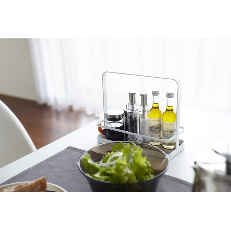 Yamazaki Spice Rack, Alloy Steel, White, One Size